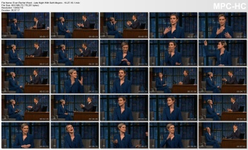Evan Rachel Wood - Late Night With Seth Meyers - 10-27-16